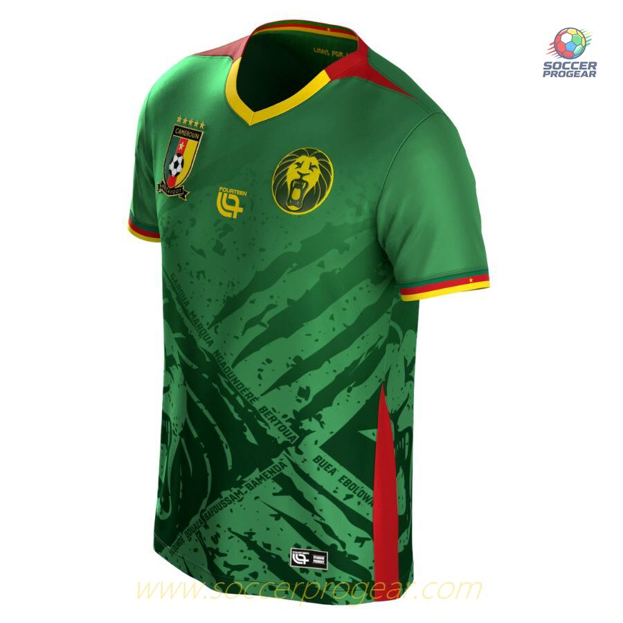 Cameroon Home Team Jersey Kids Team Jersey 2025 Season 2026