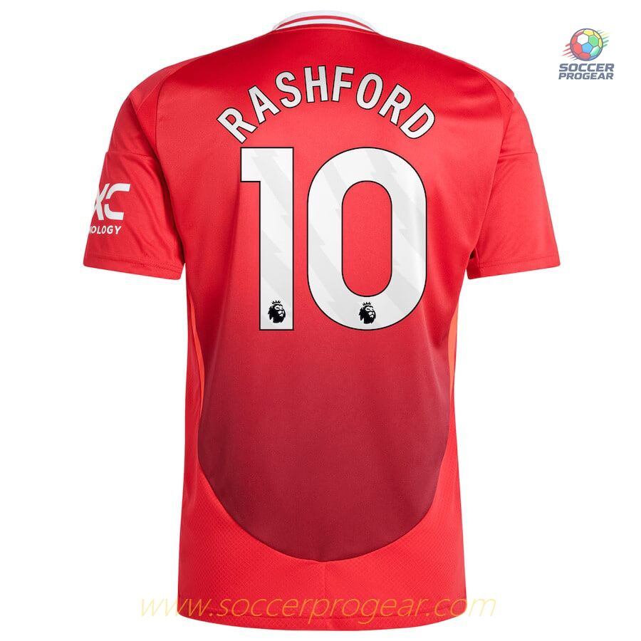 Manchester United Home Football Team Jersey 2024-2025 Season Rashford