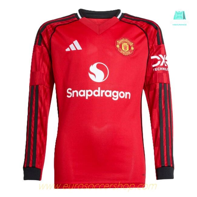 2025-2026 Man Utd Long Sleeve Home Shirt (Kids) (Beckham 7)