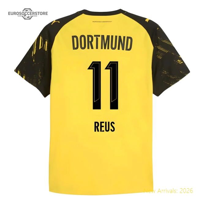 Premium 2025-2026 Borussia Dortmund Authentic Home Shirt (reus 11)