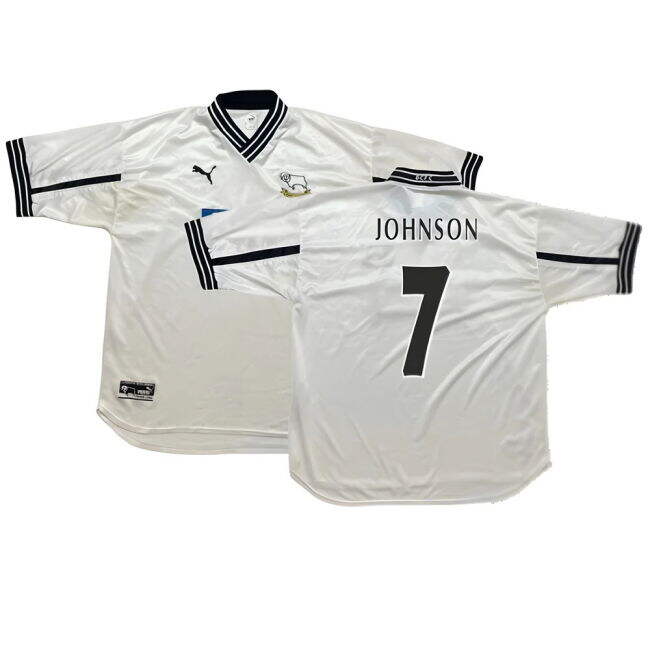 Derby County 1999-00 Home Shirt ((Very Good) XXL) (Johnson 7)