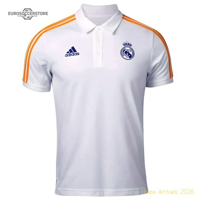 Real Madrid 2021-2022 3s Polo Shirt (white) - Economical