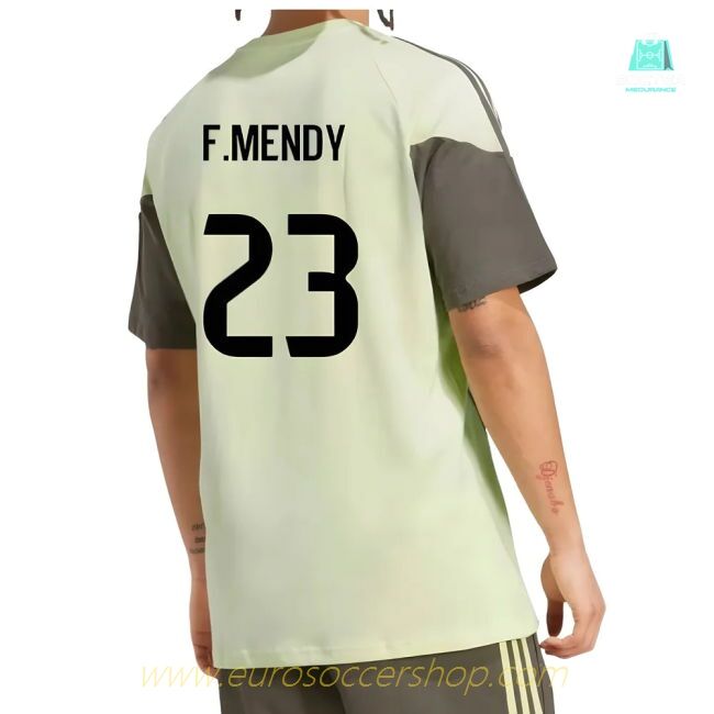 2025-2026 Real Madrid Training Tee (Almost Lime) (F.Mendy 23)