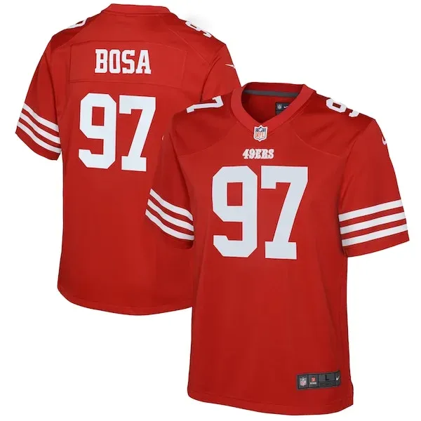 San Francisco 49ers Game Football Jersey - Scarlet S | NFL apparel