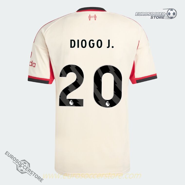 DIOGO J.'s 2025-26 Away Jersey for Liverpool, Version 20