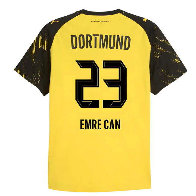 2025-2026 BVB Home Shirt (Emre Can 23) Antibacterial Moisture Wicking