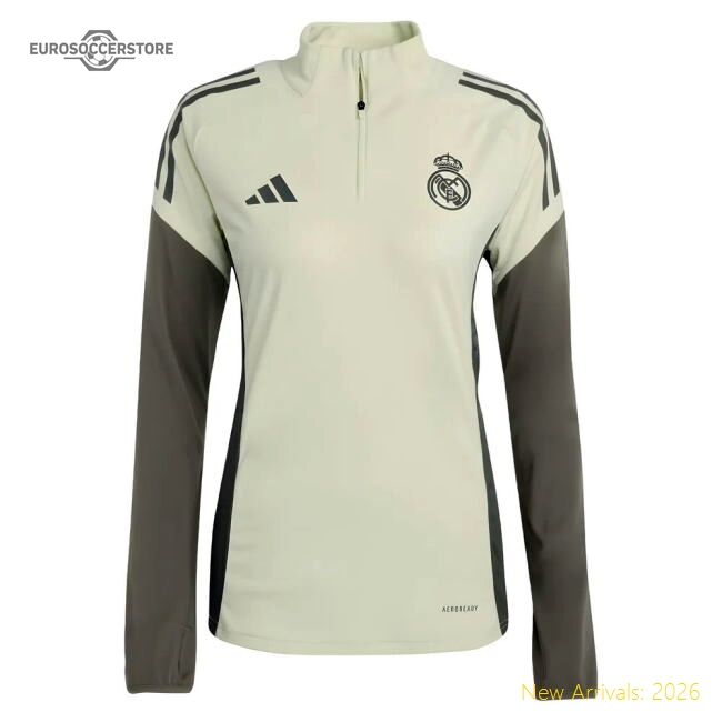 Premium 2025-2026 Real Madrid Training Top (almost Lime) - Kids