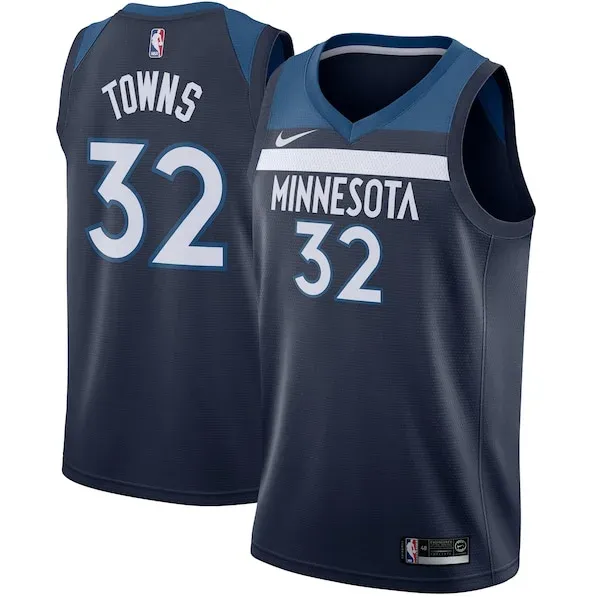 Karl-Anthony Towns MIN Swingman Jersey - exclusive modern - Navy