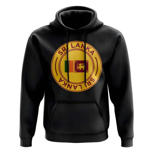 Sri Lanka Football Badge Hoodie (Black)