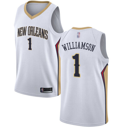 Pelicans #1 Zion Williamson High-Quality 2024 Icon NBA Jersey - White