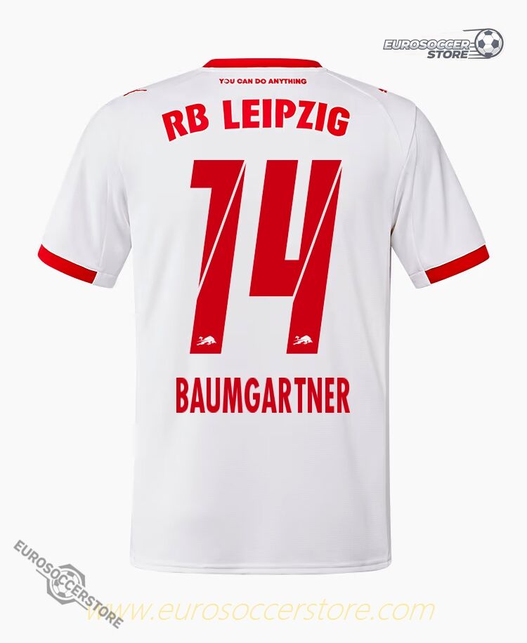 Leipzig Home BAUMGARTNER 14 Football Jersey 25-26 Season