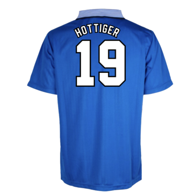 Budget-Friendly Everton 1996 Home Retro Shirt (Hottiger 19)