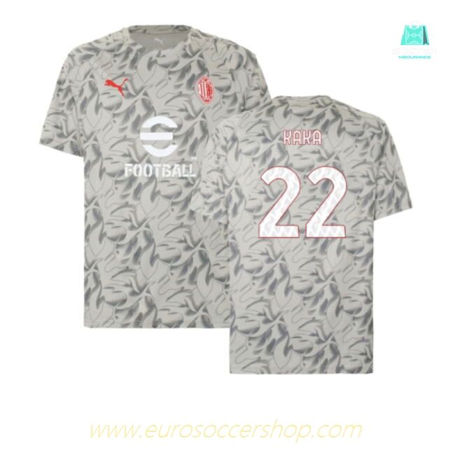 2025-2026 AC Milan Warm Up Jersey (Smokey Gray) (Kaka 22)