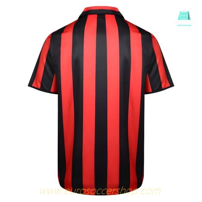 Score Draw Ac Milan 1988 Retro Football Shirt (VAN BASTEN 9)