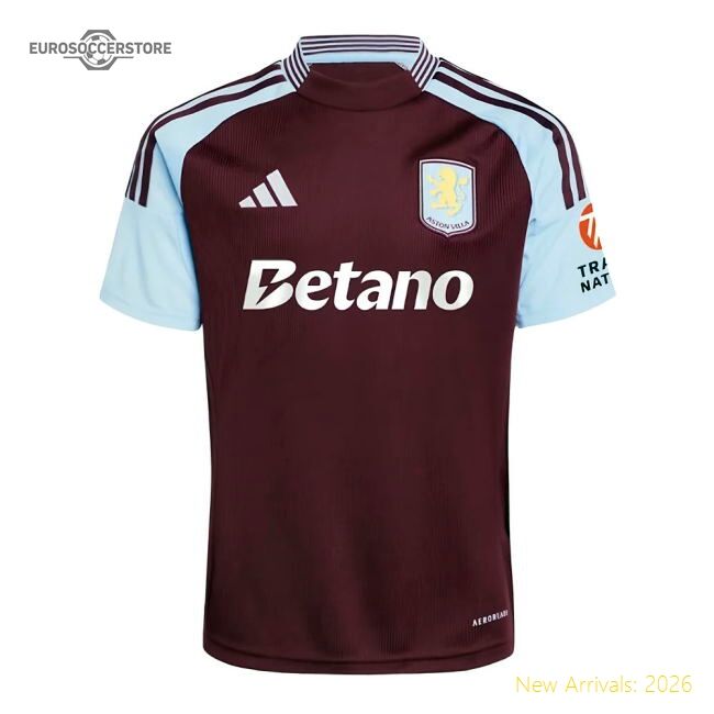 2024-2025 Aston Villa Home Match-ready Jersey Adidas Climacool