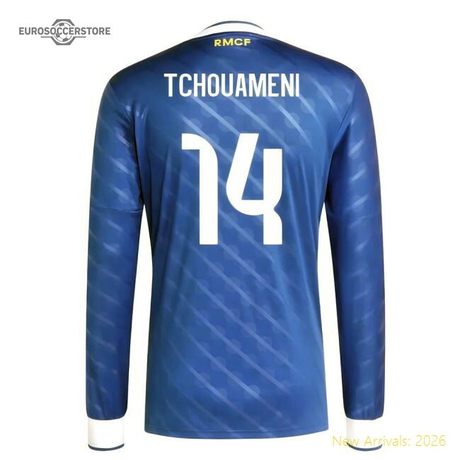 Elite 2025-2026 Real Madrid Long Sleeve Third Jersey (tchouameni 14)