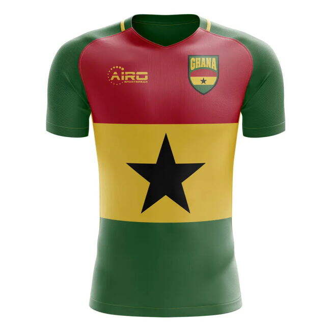 Premium-Quality 2025-2026 Ghana Flag Concept Football Shirt (Essien 8)
