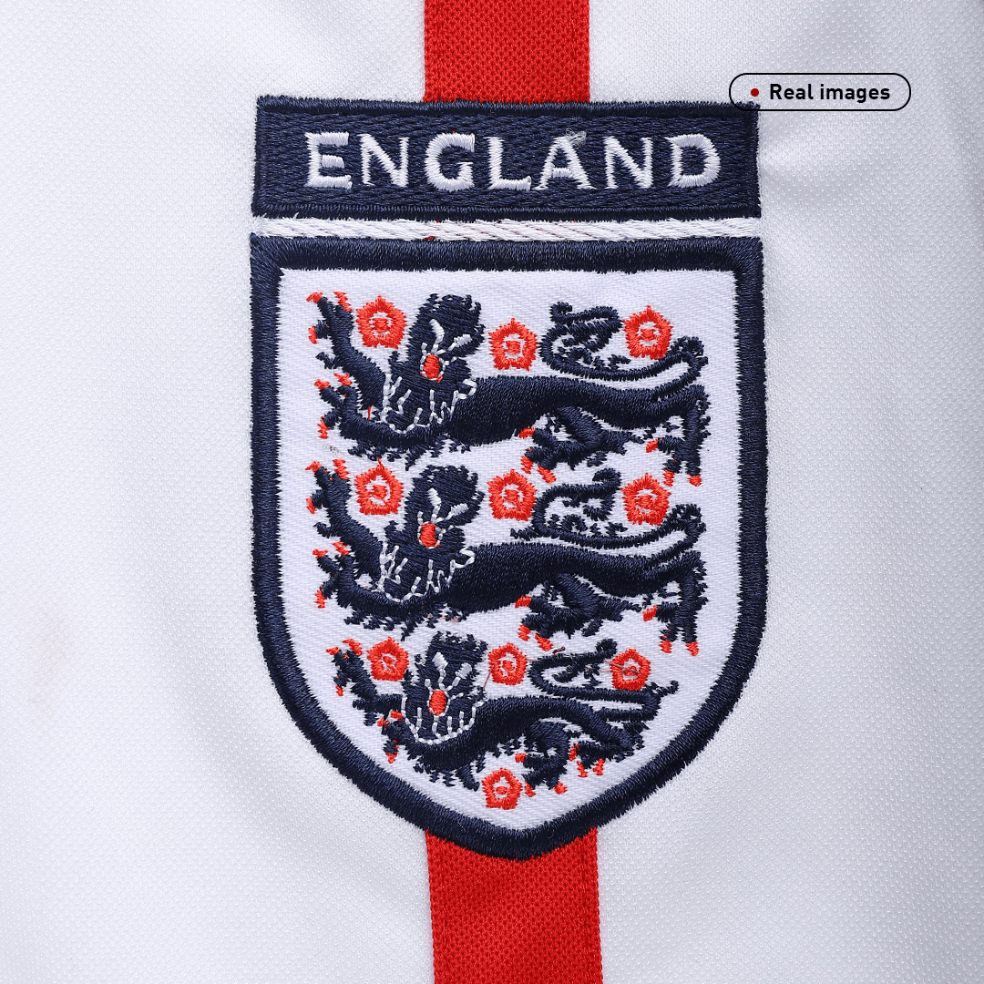 Retro BECKHAM #7 2002 England Home  Soccer Jersey Authentic Kit