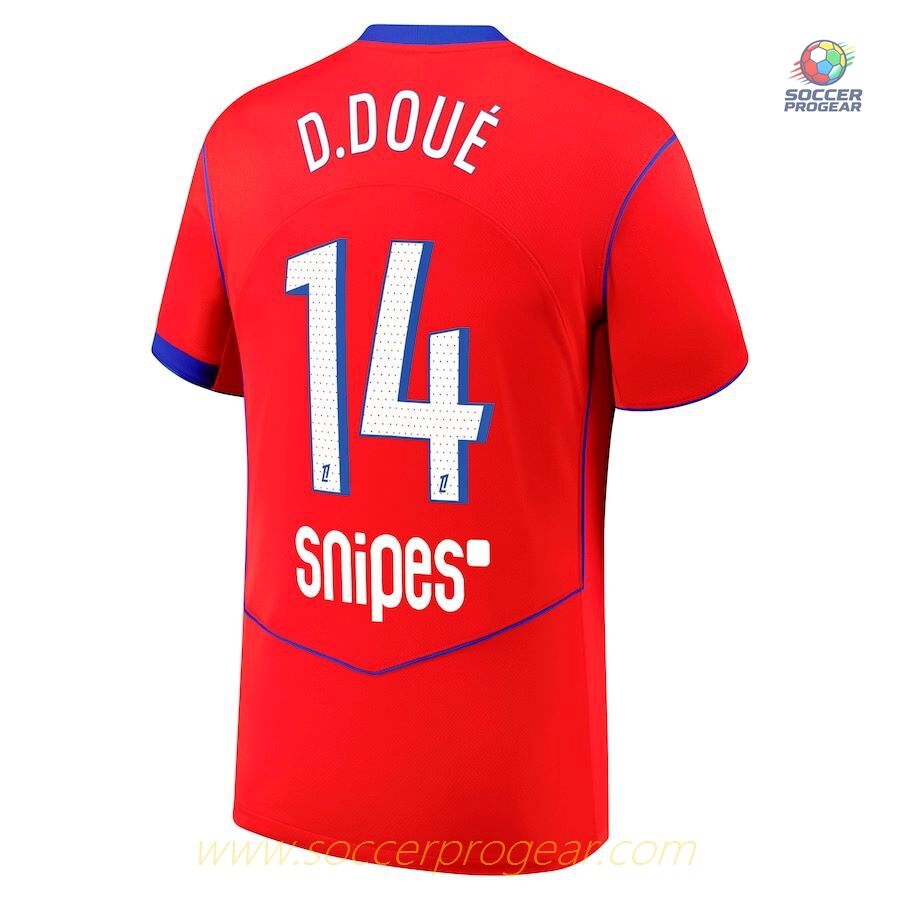 PSG High Quality Third Football Team Jersey 2025/26 Collection Désiré Doué