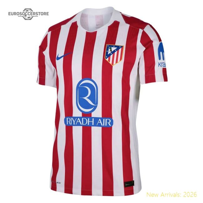 2025-2026 Atletico Madrid Home Authentic Jersey Griezmann Nike Dri-fit