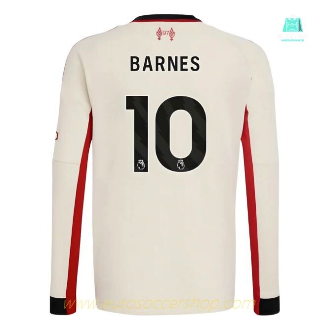 2025-2026 Liverpool Away Long Sleeve Shirt (Kids) (Barnes 10)