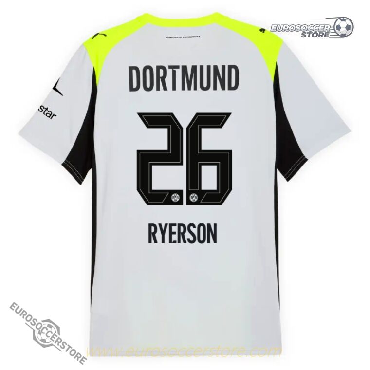 Borussia Dortmund 25-26 Season Away Jersey RYERSON #26
