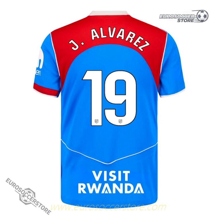 Atletico Madrid 2025-26 Third Version J. ALVAREZ 19 Football Jersey