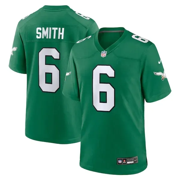 None Smith Philadelphia Game Jersey - Green | NFL Player Jersey