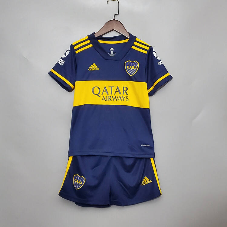 Kids Boca Juniors Home Navy Soccer KitShirtShorts - Official Replica