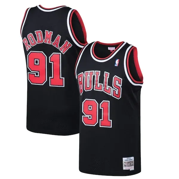 Dennis Rodman CHI Swingman Jersey - top-tier NBA - Black game-day
