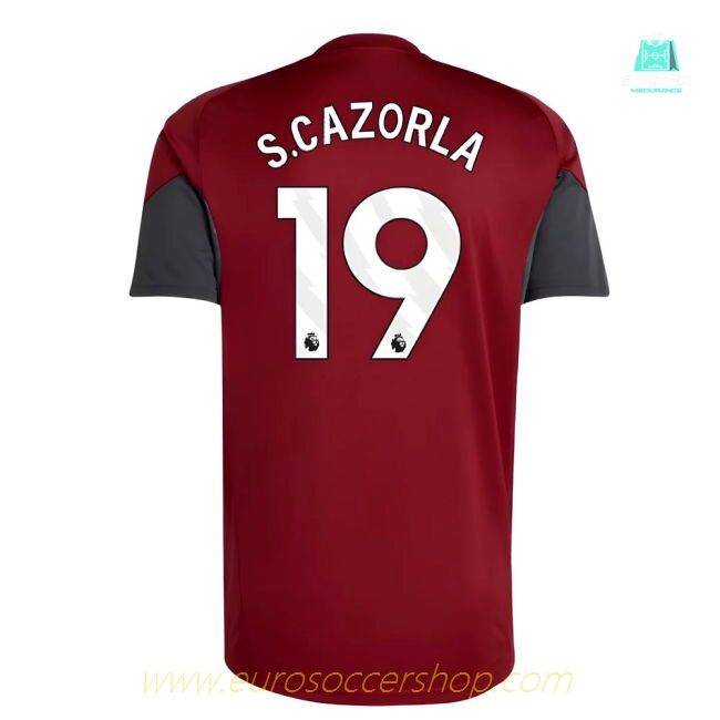 2025-2026 Arsenal EU Training Jersey (Burgundy) (S.Cazorla 19)