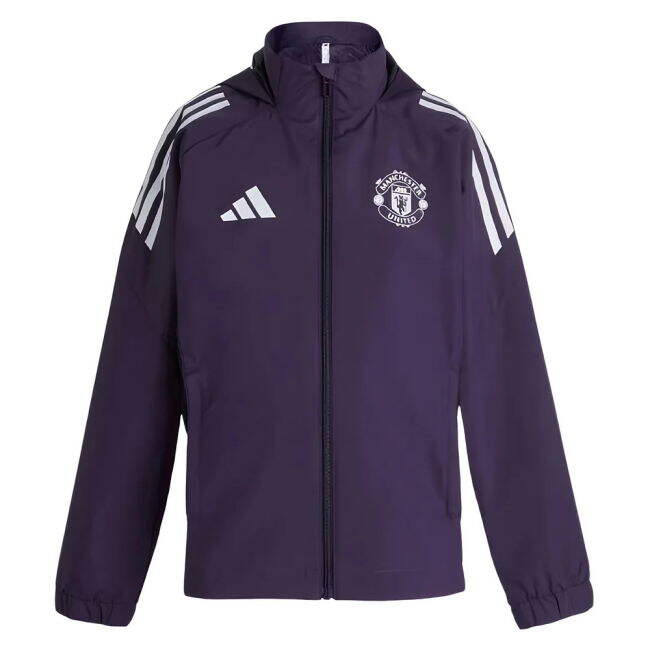 2025-2026 Shirt by Man Utd Allweather Jacket (Junior