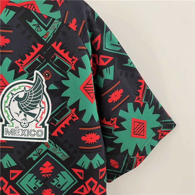 2324 MEXICO GREENBLACK SOCCER JERSEY FOOTBALL SHIRT - Official