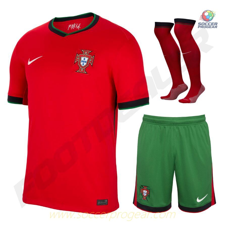Portugal Home Soccer Shirt Kids Soccer Shirt 2024/25 Collection