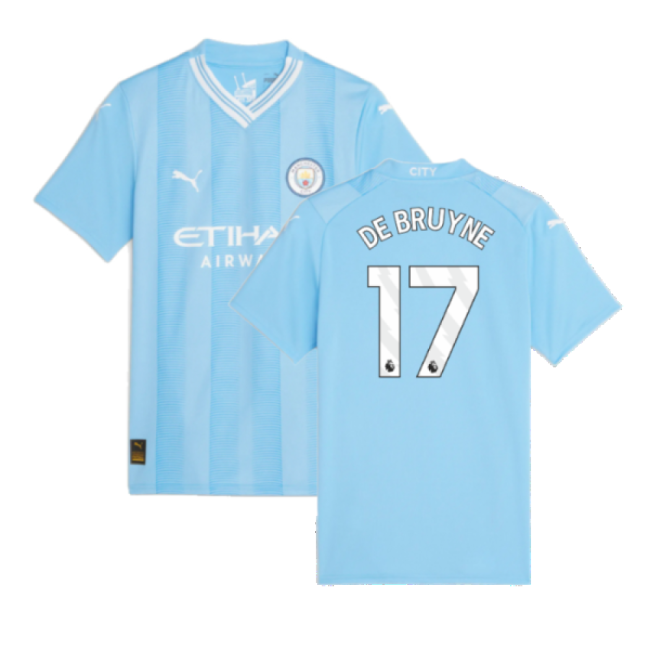 Man City 2023-20 Home Football Shirt DE BRUYNE 17 Edition L M S