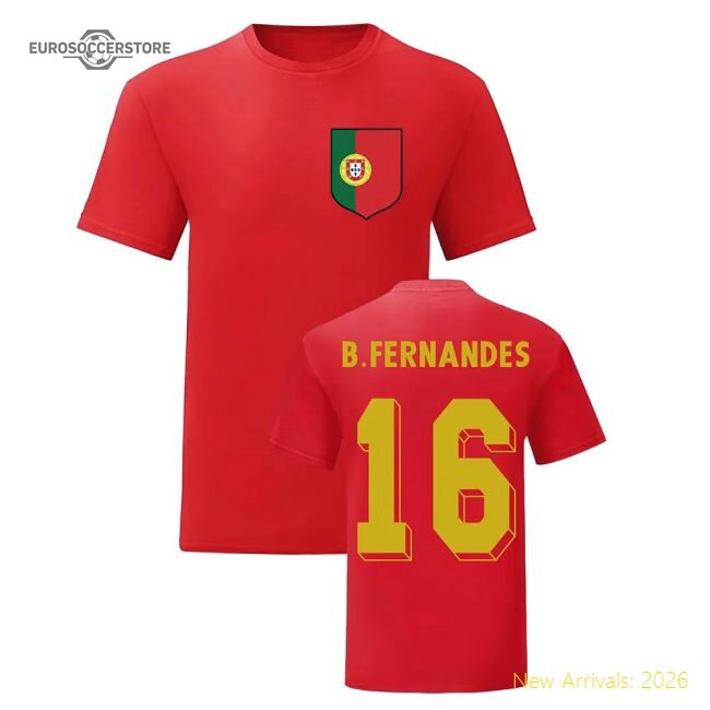 Authentic Bruno Fernandes Portugal National Hero Tee (red