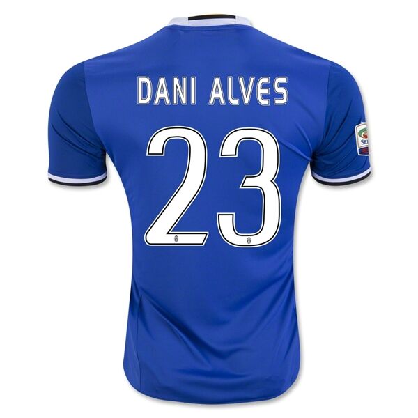 Juventus Away 201617 DANI ALVES 23 Soccer Jersey Shirt - Official