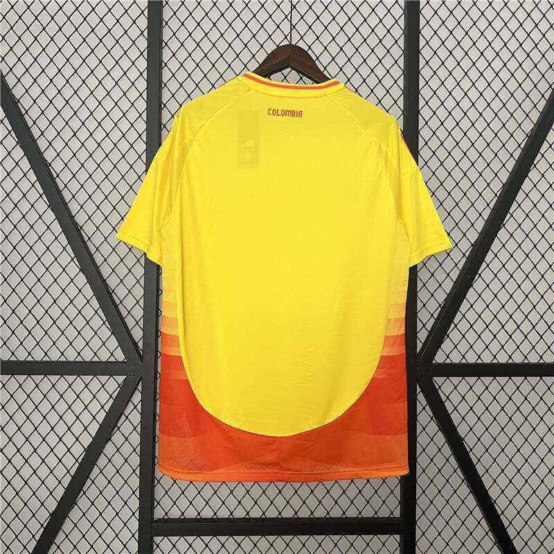Breathable COPA AMERICA 2024 COLOMBIA HOME YELLOW SOCCER JERSEY