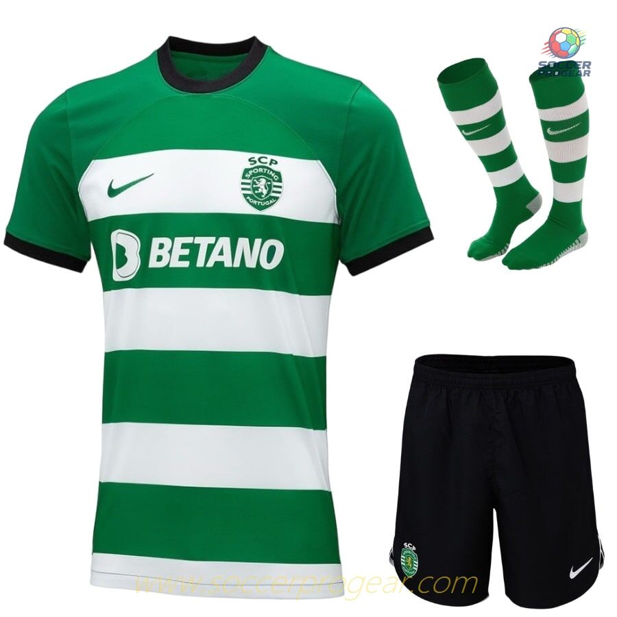 SPORTING Genuine PORTUGAL HOME 2023 2024 KIDS KIT JERSEY