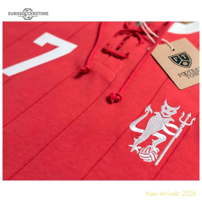 Premium Manchester Ronaldo Retro Shirt With Laces The Devil - Premium
