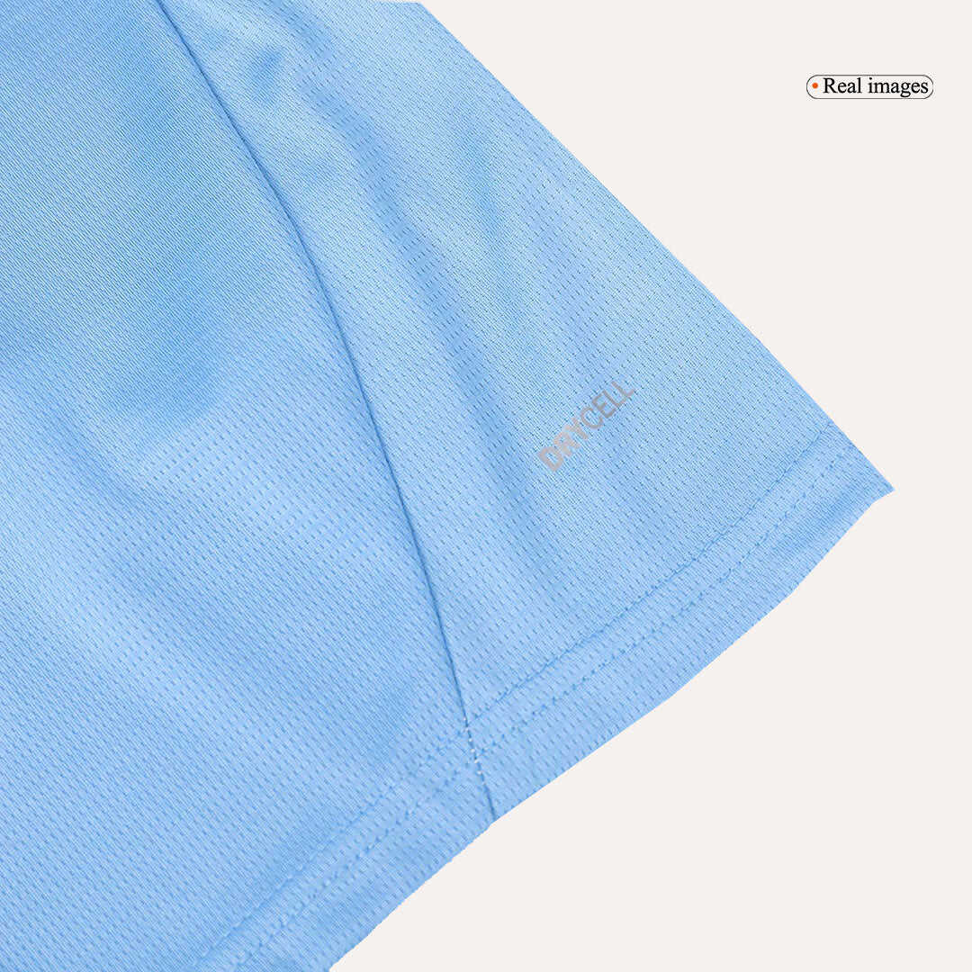 Kid's Manchester City Home Soccer Jersey Kit(Jersey+Shorts) 2024/25Aut