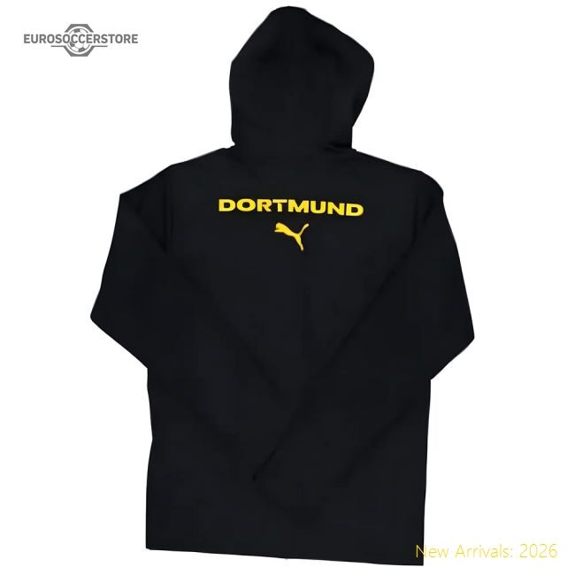 Trending 2024-2025 Borussia Dortmund Casuals Hooded Jacket (Black)