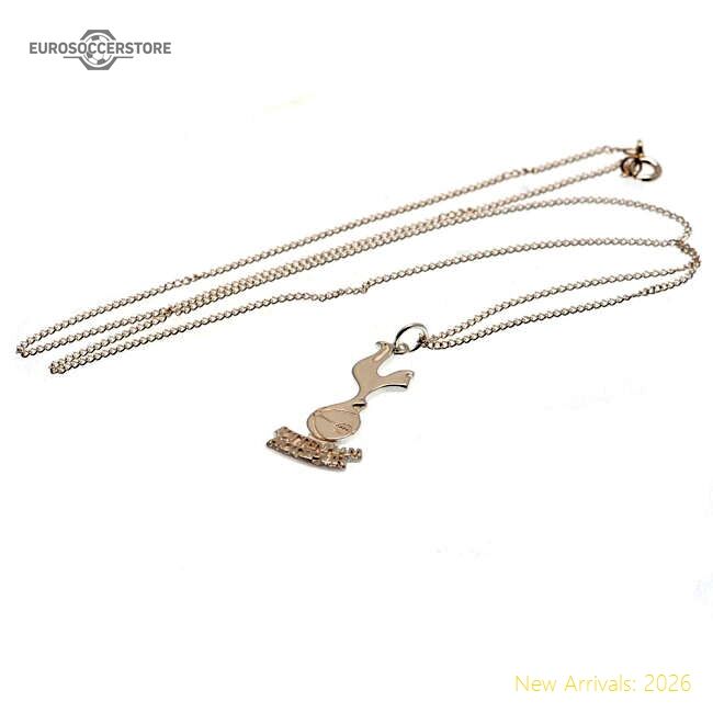 Official Tottenham Hotspur Fc Sterling Silver Pendant & Chain