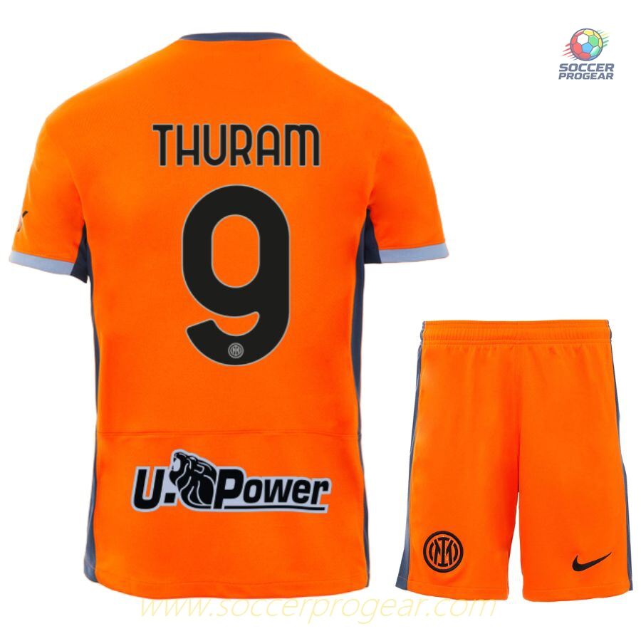 Inter Milan 2023 2024 Third Thuram Childrenren's Football Kit Team Jersey