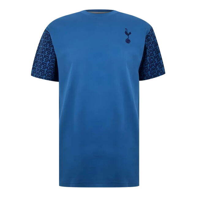 Professional Grade Spurs Tottenham Hotspur Graphic T Shirt Blue Van...
