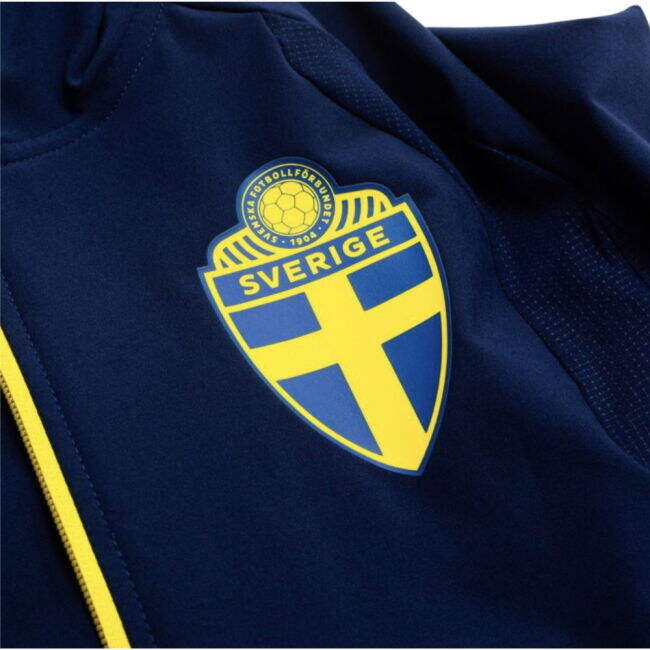 Premium-Quality Sweden 2026-2027 Sweden Full Zip Windbreaker (Navy)