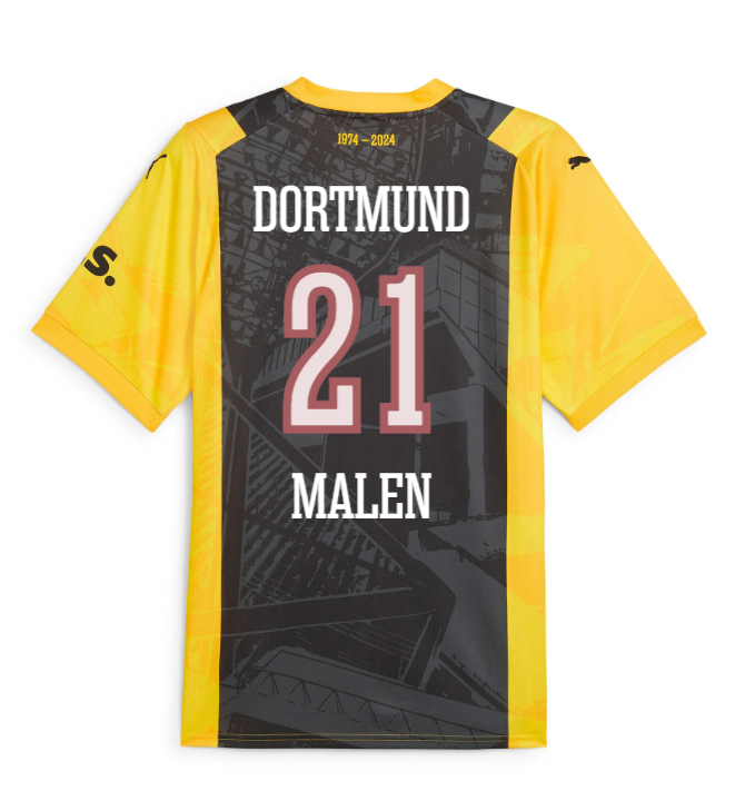 Borussia Dortmund MALEN 21 50th Anniversary Special Jersey for the 23-24 season.
