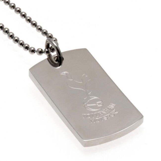 Officially Licensed Spurs Tottenham Hotspur FC Engraved Dog Tag & C...