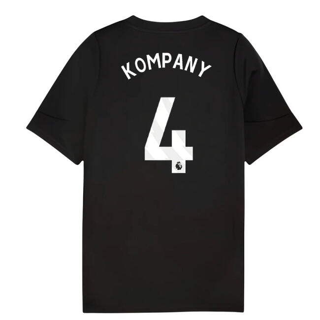 2025-2026 Man City Training Jersey (Black) - Kids (Kompany 4) (Coll...