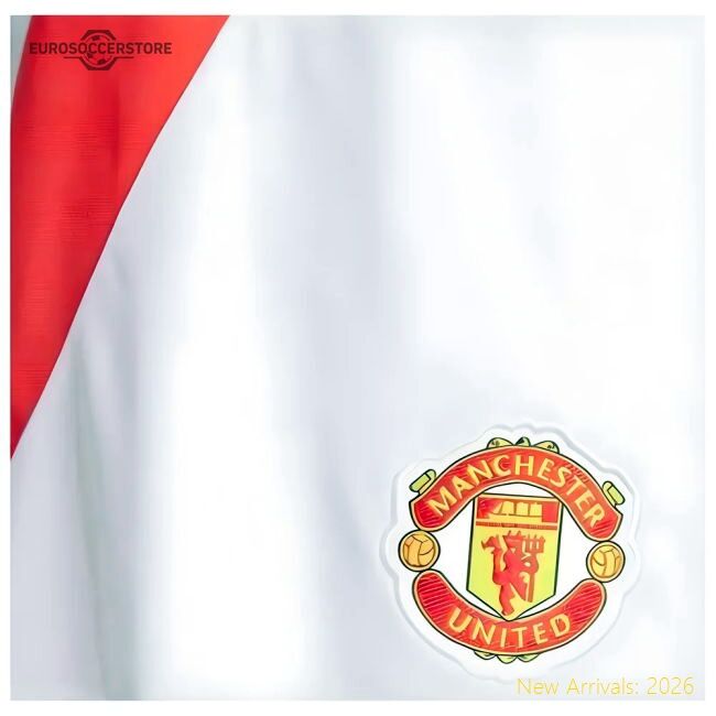 Authentic 2024-2025 Man Utd Home Shorts (white) - Premium Quality